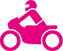 icon motorrad pink